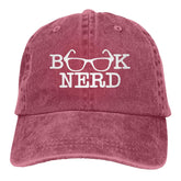fwoeqiz Book Nerd Hat with distressed cotton for comfortable daily wear