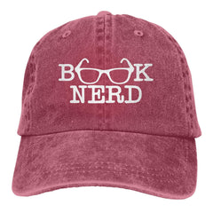 fwoeqiz Book Nerd Hat with distressed cotton for comfortable daily wear