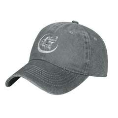 Fwoeqiz Howling Lone Wolf Hat side view highlights adjustable fit for versatile wear.