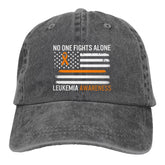 fwoeqiz leukemia awareness hat front view, lightweight and breathable for daily wear