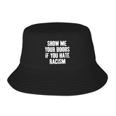 fwoeqiz bucket hat black front view with sun-friendly design for outdoor days