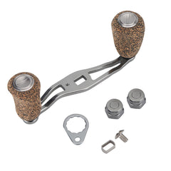 Fydun fishing reel handle wood knob close-up improves grip in wet conditions