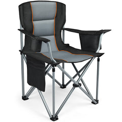 FZIFZI heavy-duty camping chair with oversized seat delivers relaxed outdoor lounging.