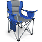 FZIFZI oversized camping chair folded for easy carry.