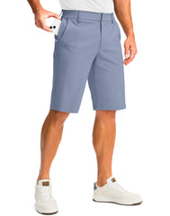 G Gradual ice-blue golf shorts with an 11-inch inseam for full range of motion.