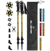 G2 GO2GETHER Explorer trekking poles pack 2 in lemon-yellow for trail stability