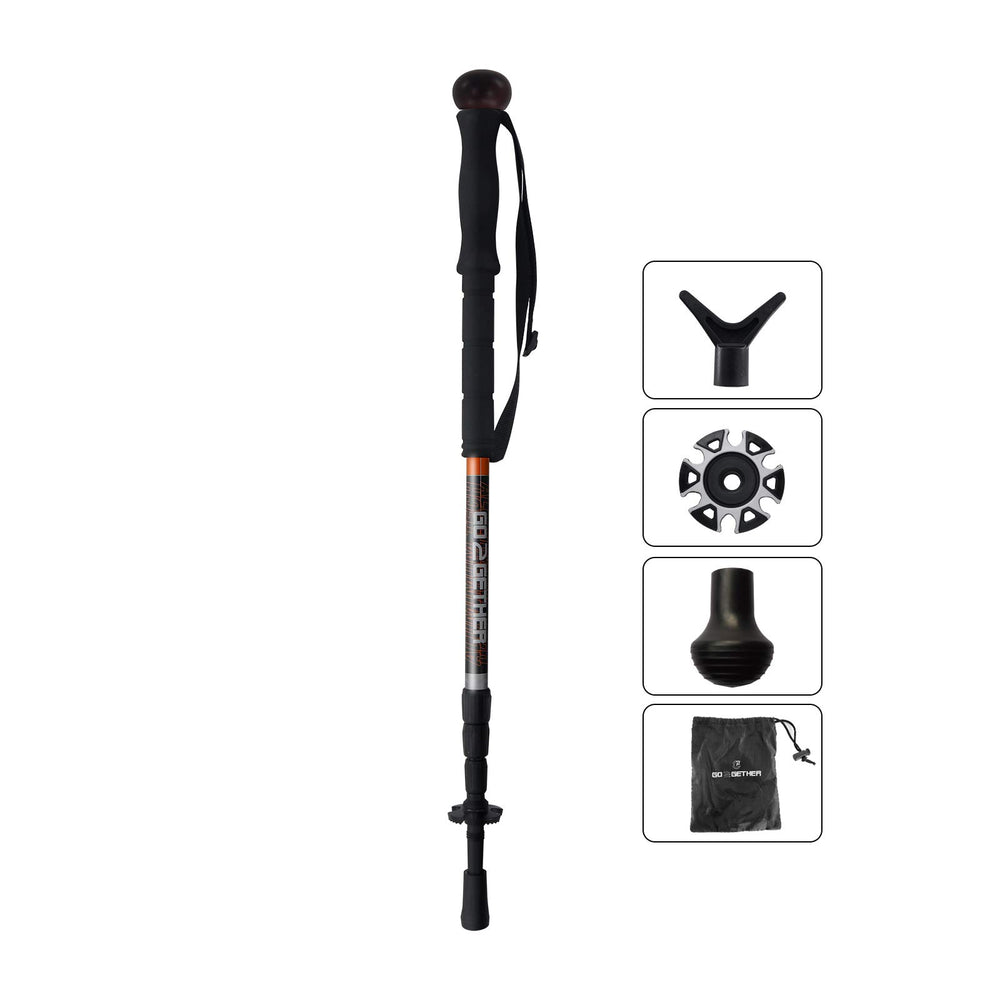 G2 GO2GETHER trekking pole close-up highlighting secure quick-lock for safe, steady trails