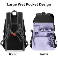 G4Free 40L packable backpack unfolded shows spacious main compartment for day hikes