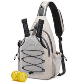 G4Free large pickleball bag front view with organized compartments for quick gear access.