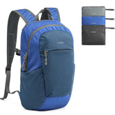 G4Free packable hiking backpack blue front view, lightweight daypack for hikes and travel.