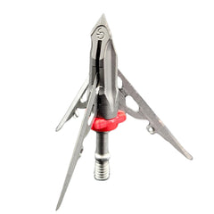G5 Outdoors Megameat 2in cutting diameter broadhead shows wide cut for potential deeper penetration
