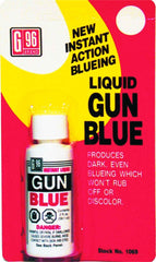 G96 1069 Gun Blue Liquid bottle for firearm finish touch-ups and surface protection