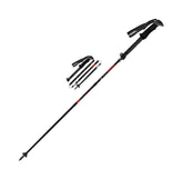 Gabel FR-3 EF trekking poles folded to 37 cm for compact backpack storage