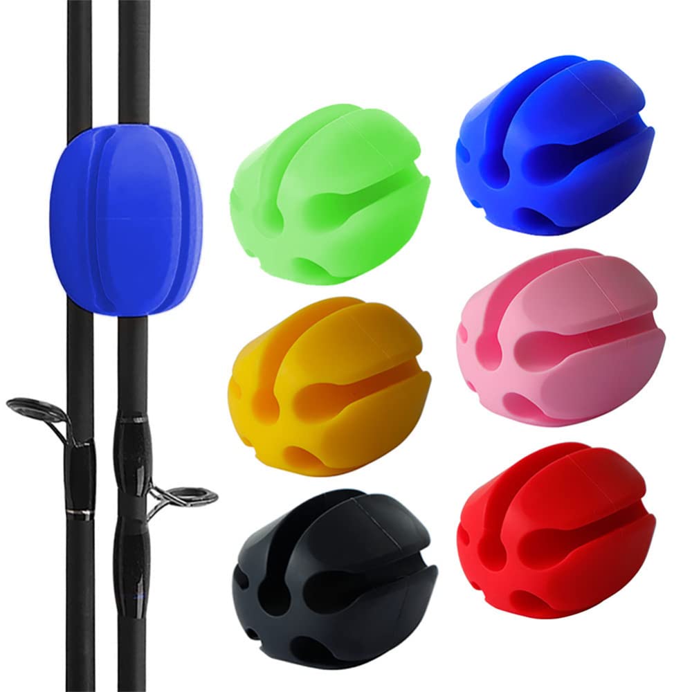 Gaderth fishing rod holder straps set keeps rods secure during storage