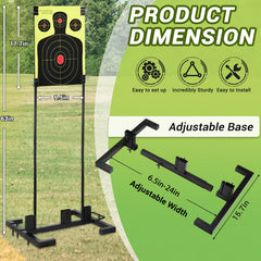 GADFISH shooting target stand height adjustment for flexible shoot distances.
