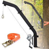 GADFISH tree-mounted deer hoist assembly ready for field setup and secure operation.