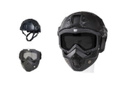 Gaftuyei adult airsoft helmet with full-face mask for enhanced protection
