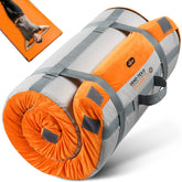 Gaialoop 3-inch memory foam camping mattress top view offers elevated comfort on uneven ground.