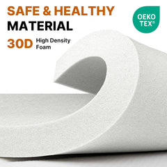 Gaialoop 4inch camping mattress with waterproof cover protects foam from moisture.