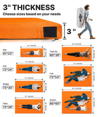 Gaialoop plush fabric cover with removable washable design for quick cleanup after camping.