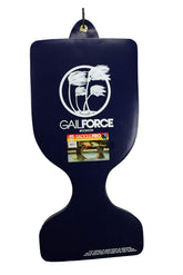 Gail Force Saddle Float Navy close-up showing 2-inch foam for cushioned lounging