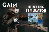 GAIM laminate rifle with weighted trigger offers authentic handling for dry-fire training.