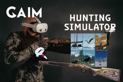 GAIM laminate rifle with weighted trigger offers authentic handling for dry-fire training.
