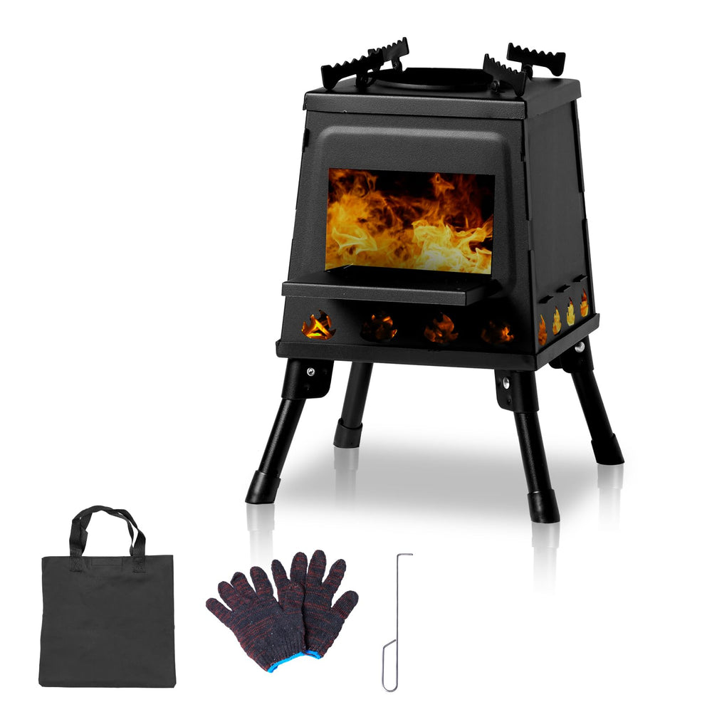 Gainvieyee wood stove with carrying bag for easy outdoor transport