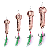 GaiRen luminous metal fishing lure with treble hooks
