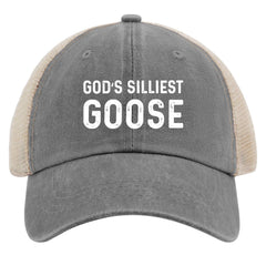 Galagro Gods Silliests Gooses Hat washed denim finish adds versatile streetwear appeal