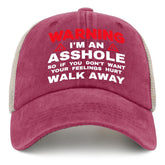 Galagro pink novelty trucker hat with bold message for casual wear