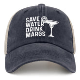 Galagro Save Water Margs hat front view for sun protection and style.