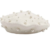 Galsawi women's winter hat knit beanie with pearl beads for cozy warmth
