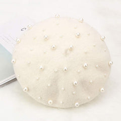 Galsawi wool beret worn outdoors in cold weather for everyday warmth