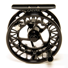 Galvan Brookie Fly Reel ergonomic handle offers quick grip during fast retrieves