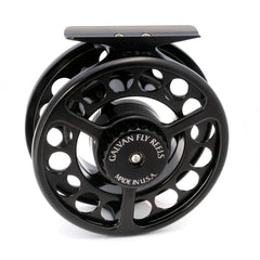 Galvan Rush Light reel in black shows rugged durability for serious river fishing