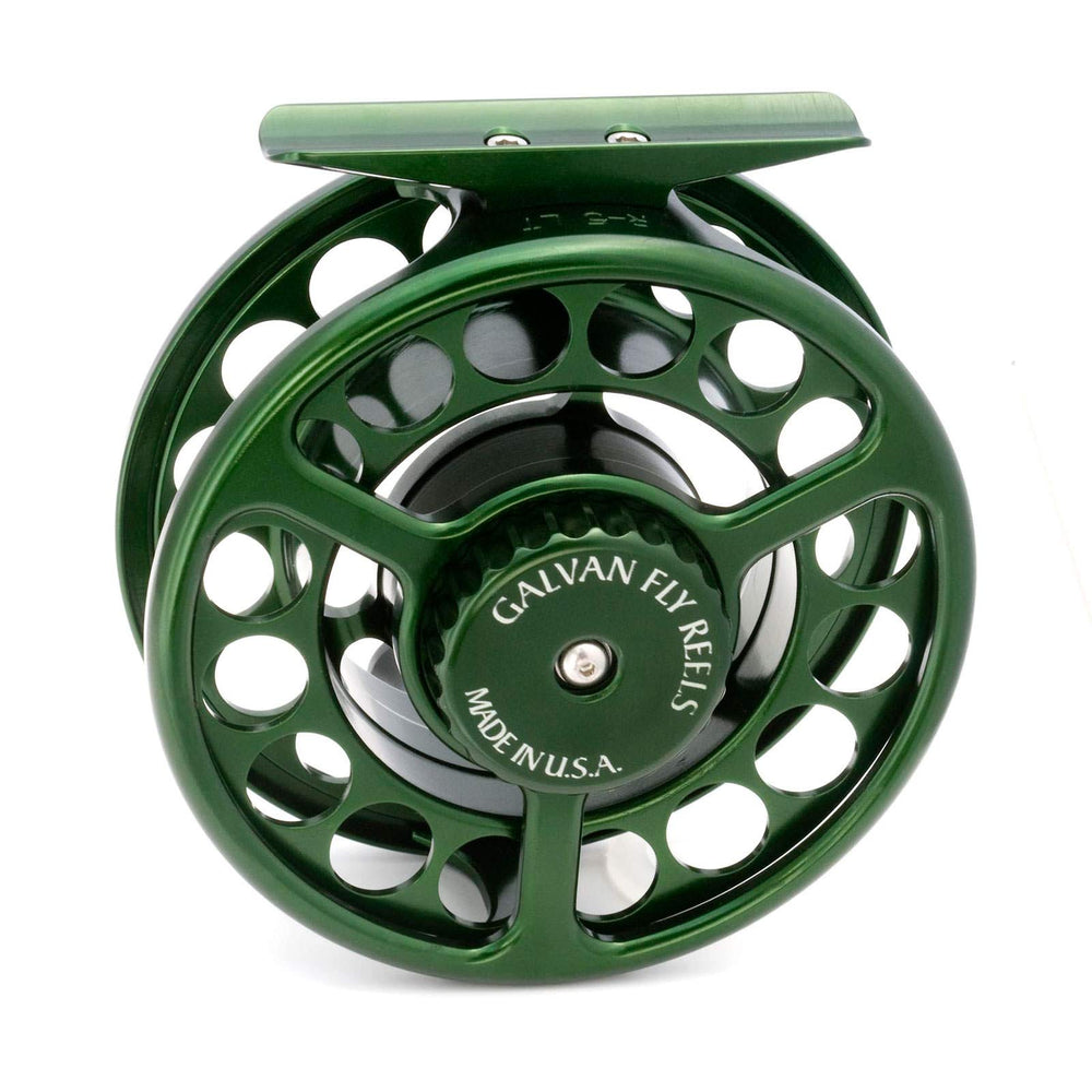 Galvan Rush Lt.-4 reel green shows rugged durability and smooth torque drag for versatile angling.
