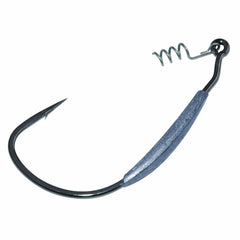 Gamakatsu 296414 weighted Superline with Springlock in black for reliable lure control