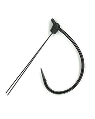 Gamakatsu 367213 G-Finesse weedless hook close-up highlighting titanium guard and nano coat benefits