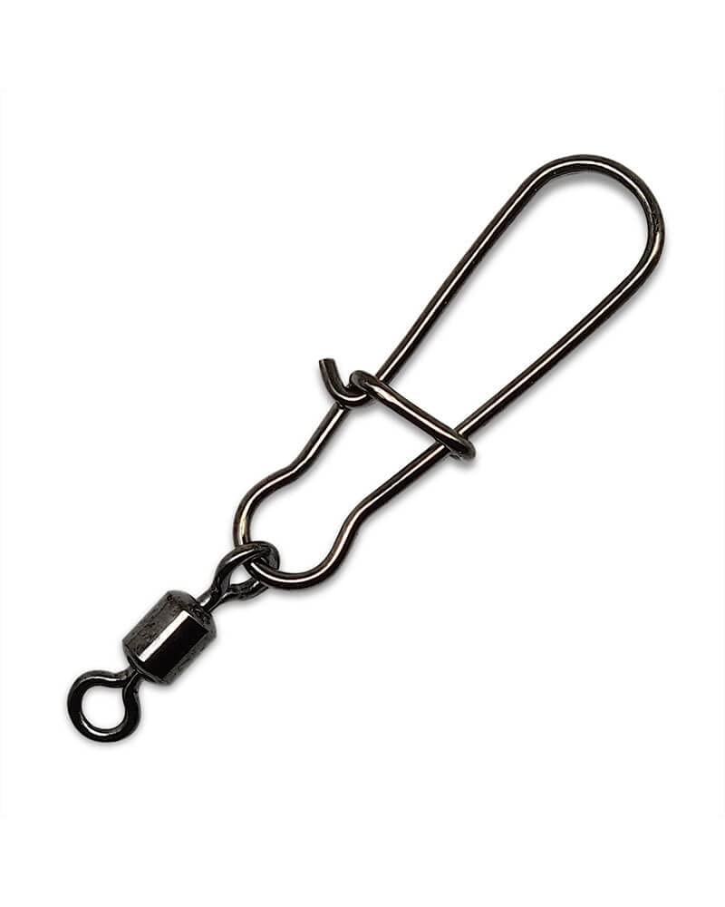 Gamakatsu 406400-8 Duo Lock Snap Swivel 8, top view, lightweight design for versatile tackle.