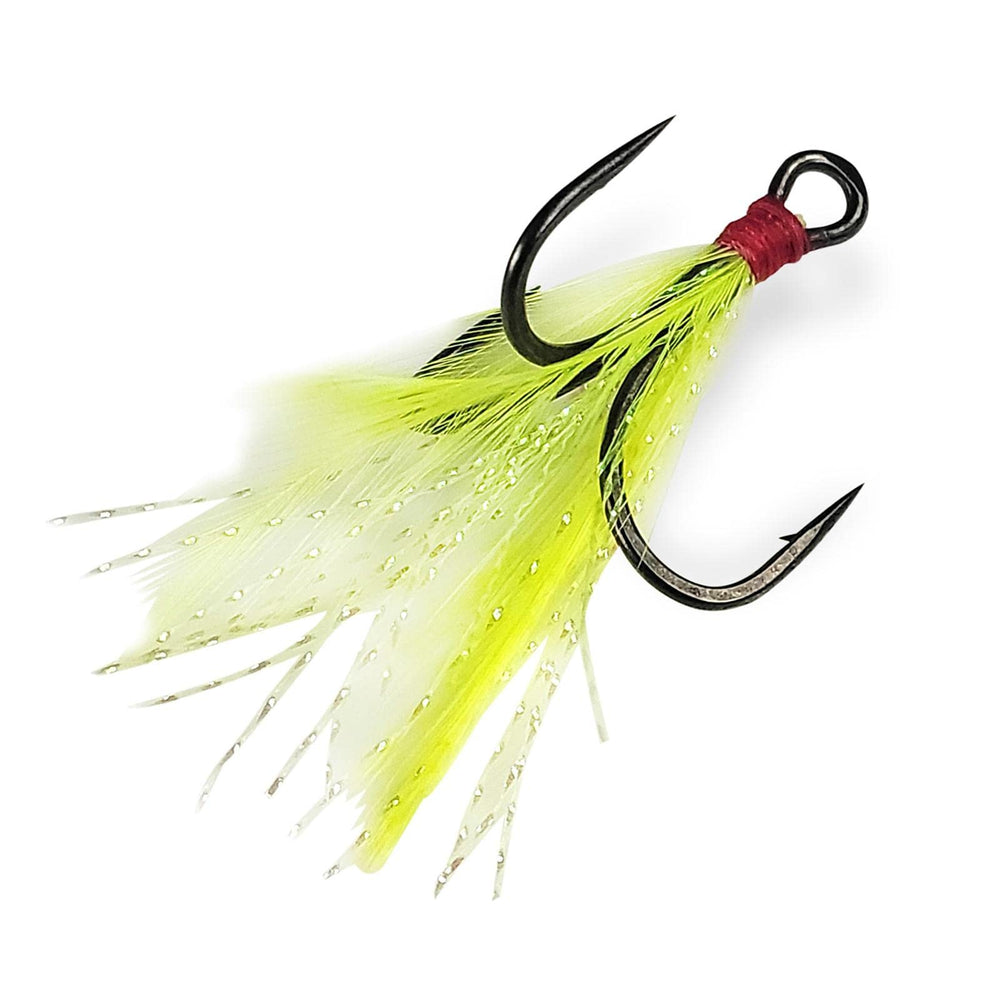 Gamakatsu 417211-CT feathered treble on a medium-heavy setup boosts lure appeal.