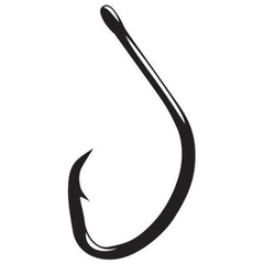 Gamakatsu 42412 circle hook with black finish for tough saltwater fishing.