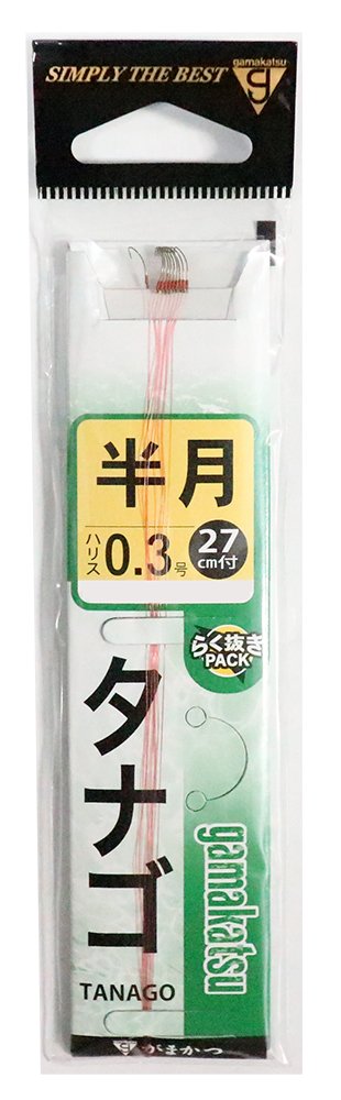 Gamakatsu brown half moon J hook size 0.3 for trout fishing, needle point, high carbon steel