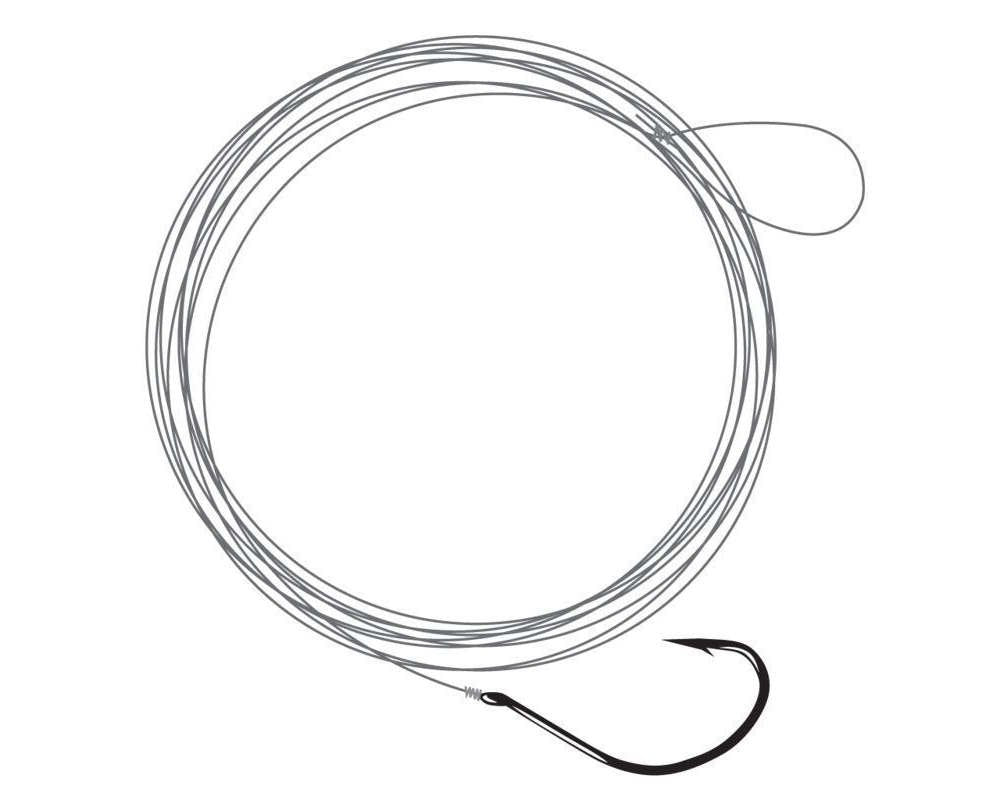 Gamakatsu Dropshot Rig 214408-06, size 4, black, for precise bait presentation