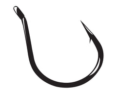 Gamakatsu Finesse Wide Gap Hook 1/0, black finish, for precise hooksets.
