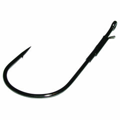 Gamakatsu heavy cover worm hook in black 3/0 for fishing in dense cover.