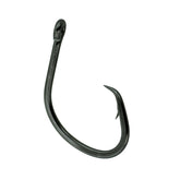 Gamakatsu Nautilus Circle Hook 3/0 close-up with durable black finish for strong hooksets