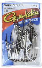 Gamakatsu Open Eye Siwash Hook nickel 6-0 trusted by professional anglers worldwide