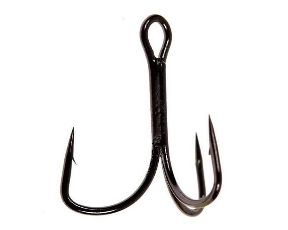 Gamakatsu treble hook size 4 with extra wide gap, NS Black, 11-pack, ideal for hardbaits