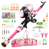 Gamashino kids fishing pole extended telescopic view portable for family adventures
